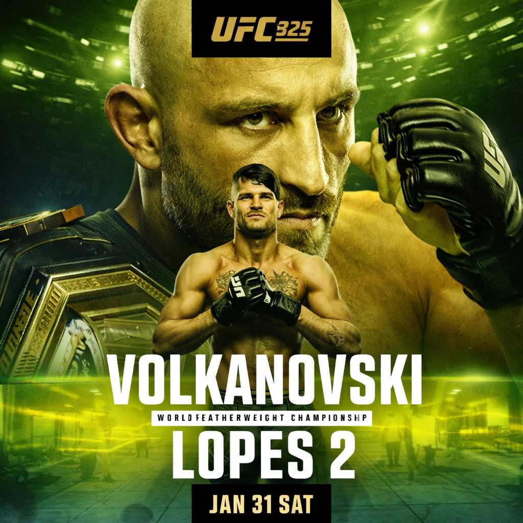 UFC 325 Live: Volkanovski vs Lopes 2